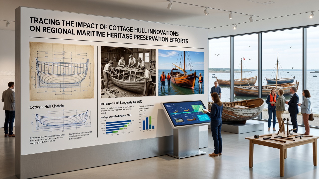 Community workshop demonstrating Cottage Hull restoration methods on a preserved regional fishing vessel with volunteers and heritage experts